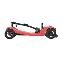 Scooter de movilidad Sweetrich S2 plegado en color rojo