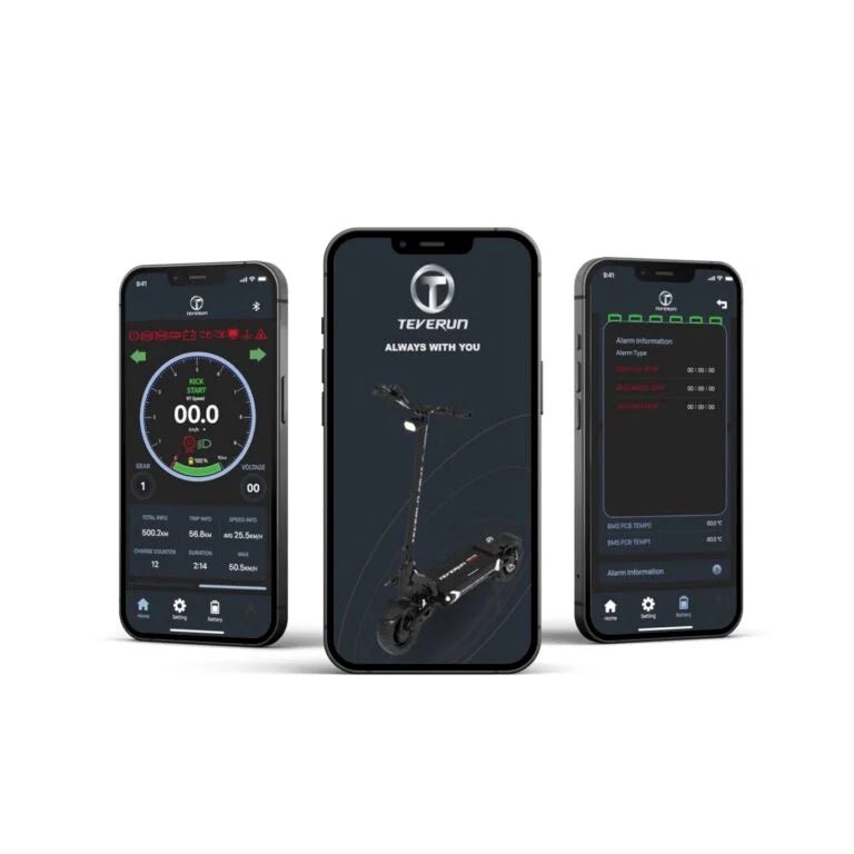 App móvil para el patinete eléctrico TEVERUN FIGHTER ELEVEN+ V4