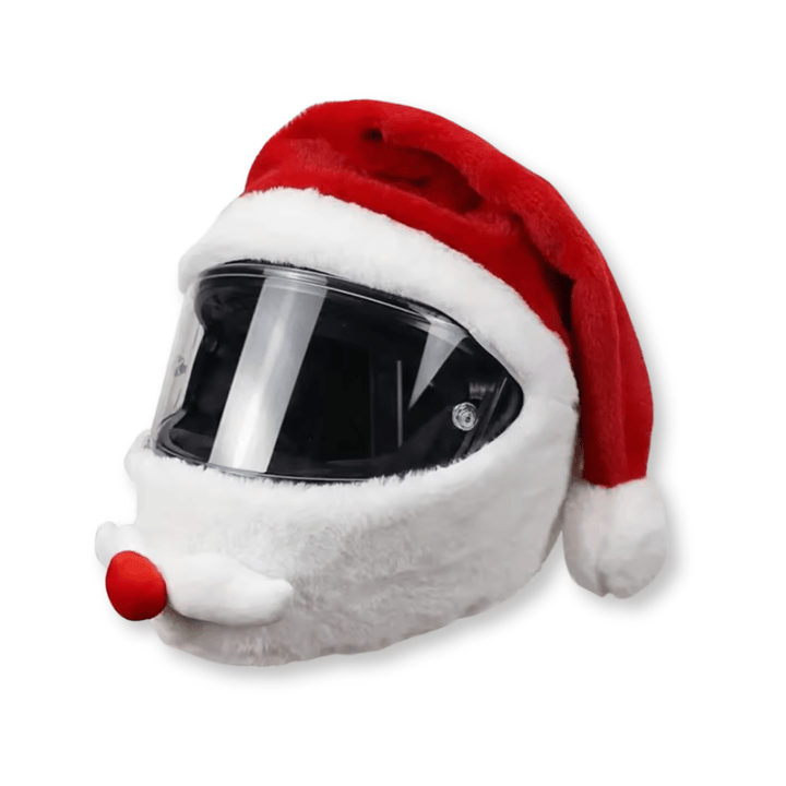 Funda de gorro de Papá Noel para casco