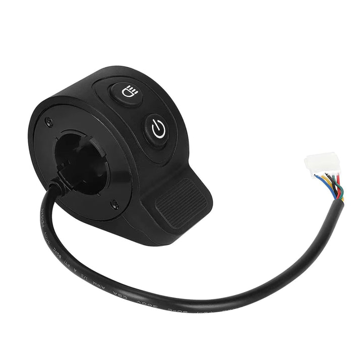 Acelerador de pulgar para HX X6/X7/X8 en negro, vista en ángulo