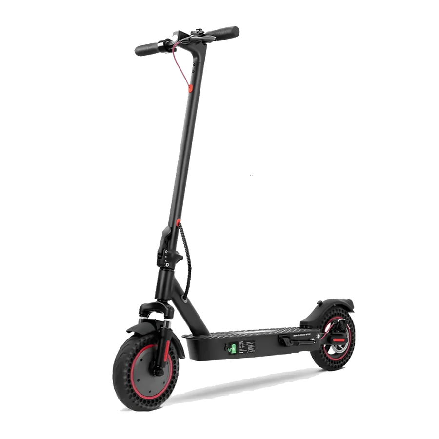 Patinete eléctrico iScooter i9 Max en vista frontal en ángulo