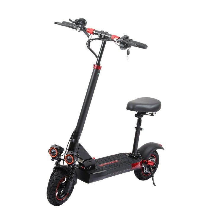 Patinete eléctrico Wheely J01 en vista frontal en ángulo