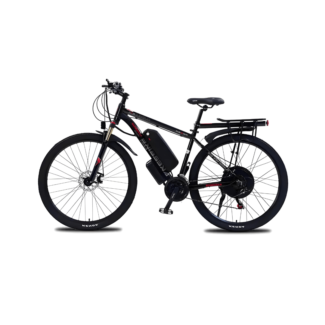 Bicicleta eléctrica Wheely XAL270 vista de lado en color negro