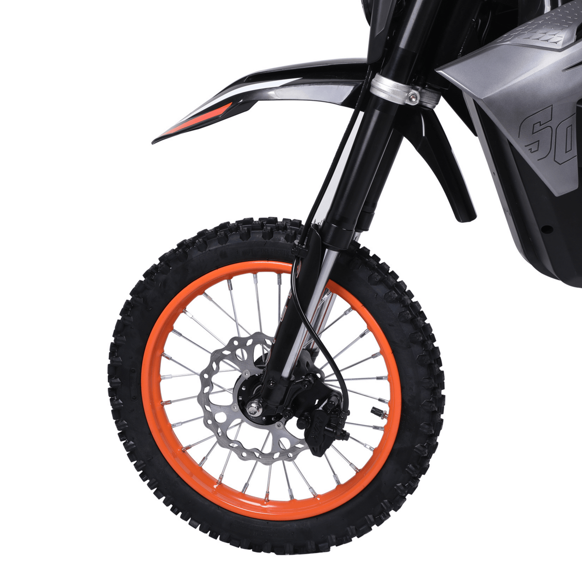Rueda delantera y horquilla de la Wheely Y88