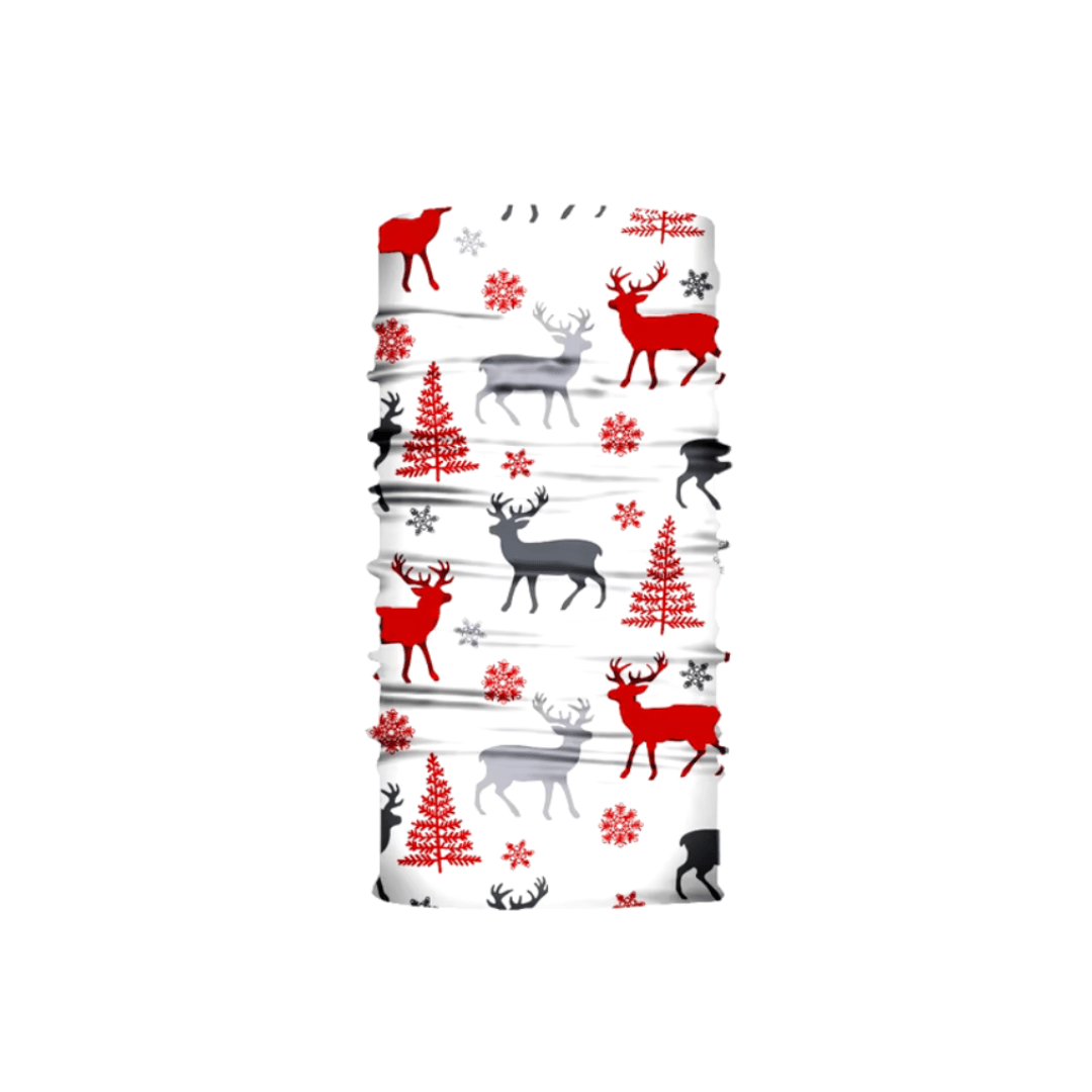Braga facial WindGuard Christmas Edition con estampado blanco con renos