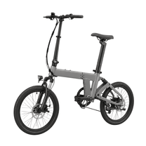 Bicicleta eléctrica plegable YANGOR H19 vista de lado en color gris