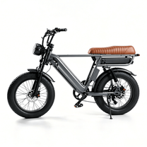 Bicicleta eléctrica fat bike YANGOR Y20 Pro Max vista de lado en color gris